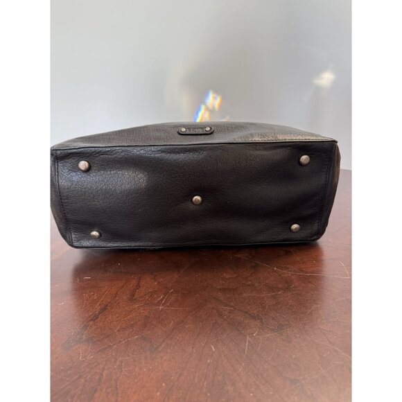 Frye Black Jesse Studded Leather Satchel Style Handbag EUC Clean $568 - Picture 6 of 16